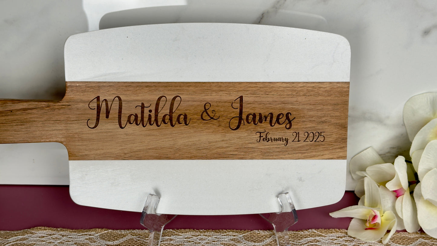 Custom Solid Acacia Wood Cutting Board