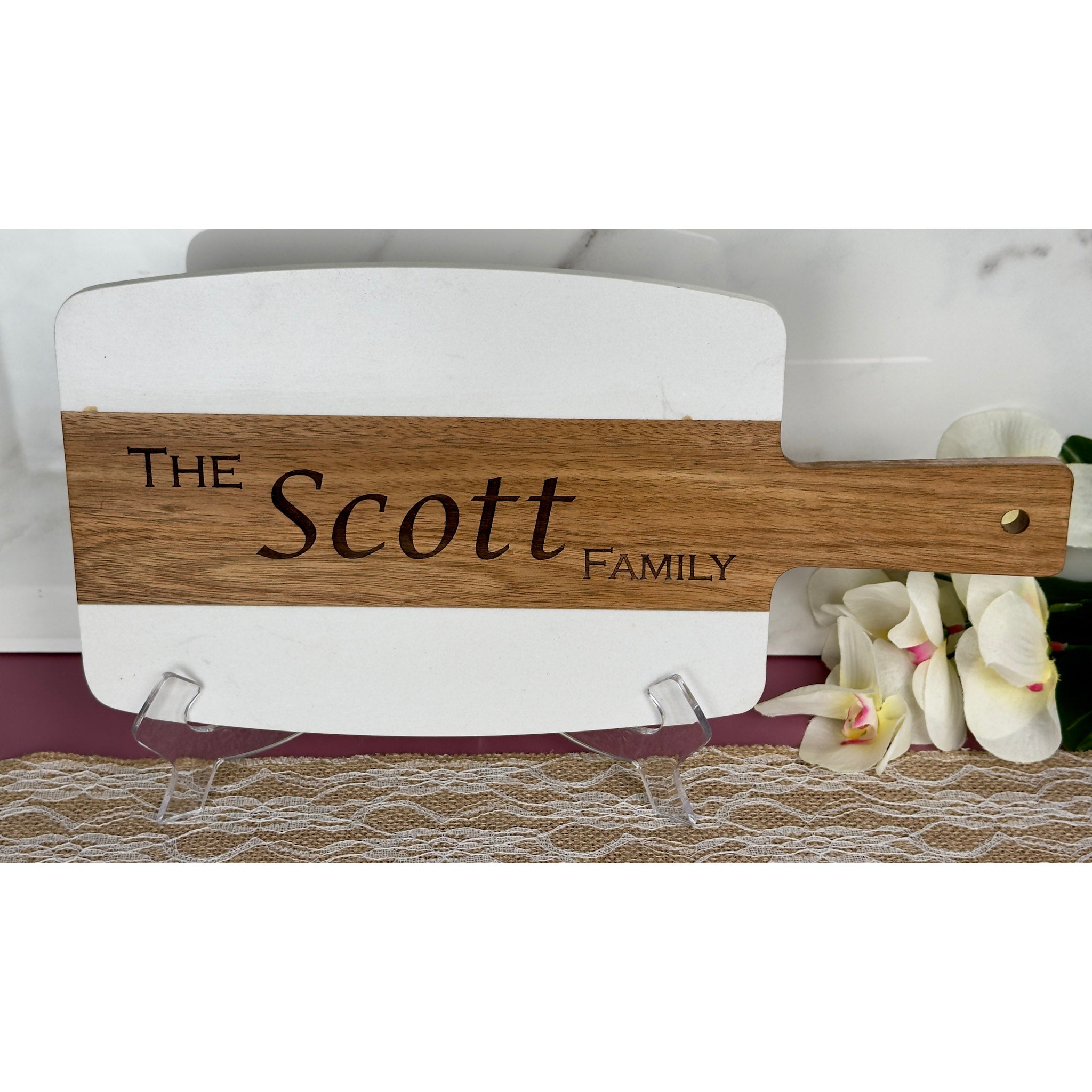 Custom Solid Acacia Wood Cutting Board