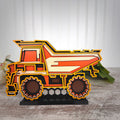 Dump Truck Multilayered Wood Art