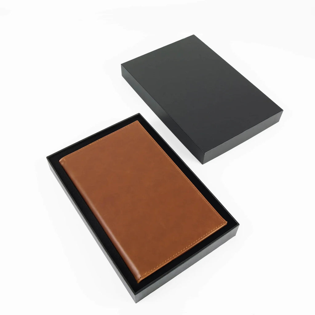 Personalized Leatherette Journal with Custom Logo or Name – Laser Engraved Business Gift