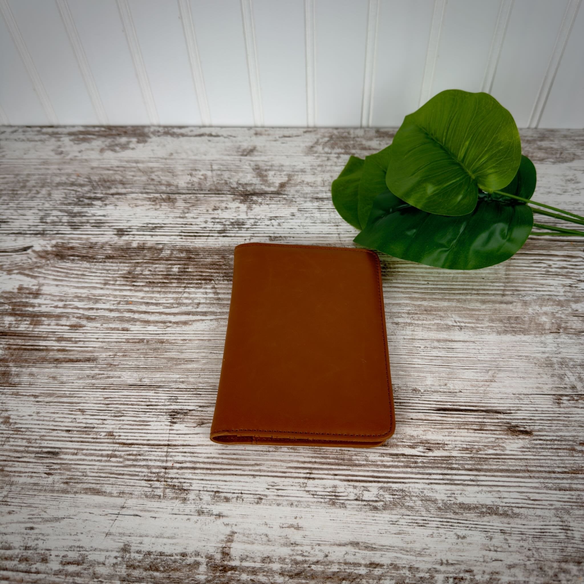 Personalized Leatherette Passport Wallet with Custom Name or Logo