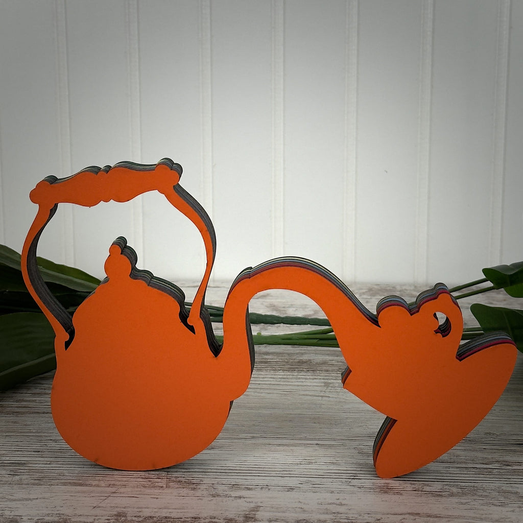 Pouring Tea Pot Multlayered Wall Art | Home Decor