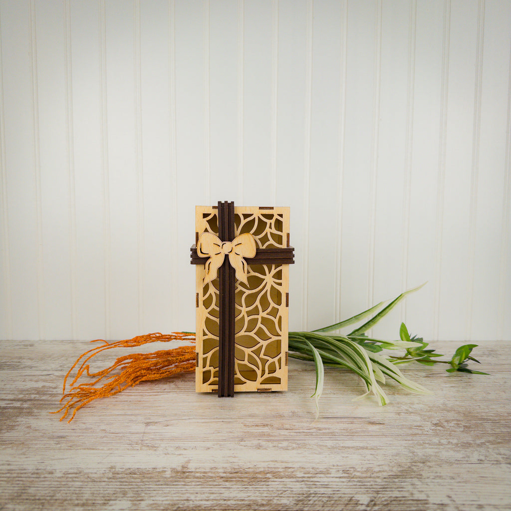 Wooden Gift Box Front View