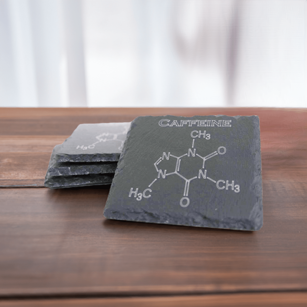Caffeine Slate Coaster Set - Scott Engraving - Engraved
