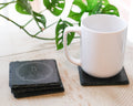Meditation Slate Coaster Set of Four - Scott Engraving - Engraved