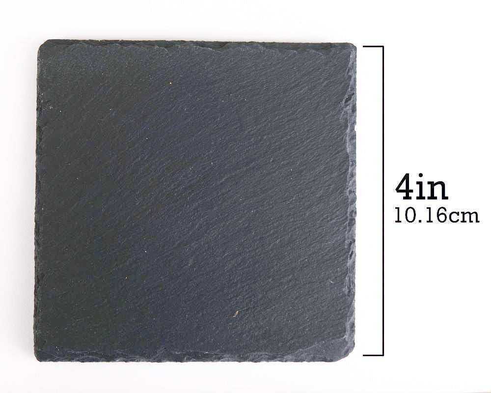 Meditation Sunrise Slate Coaster Set of Four - Scott Engraving - Engraved
