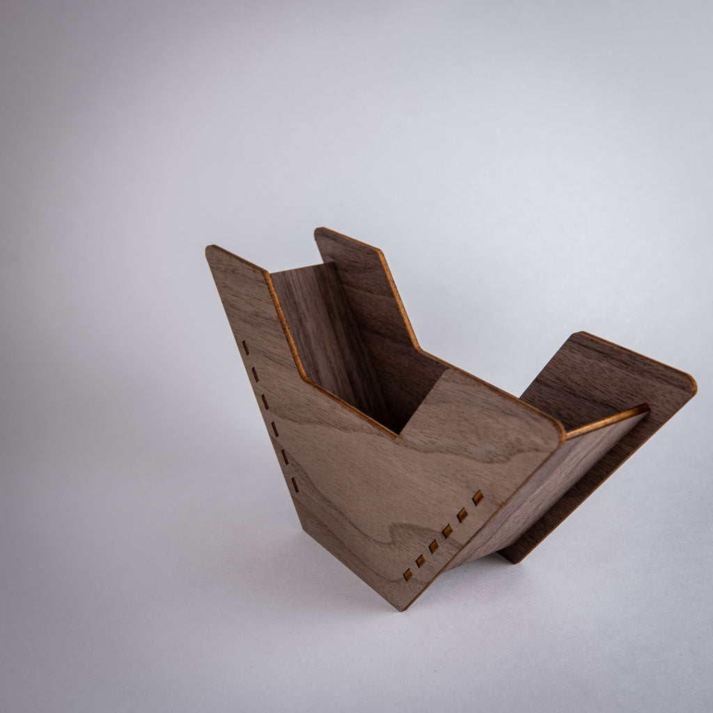 Walnut Coffee Filter Organizer - Scott Engraving -  #4