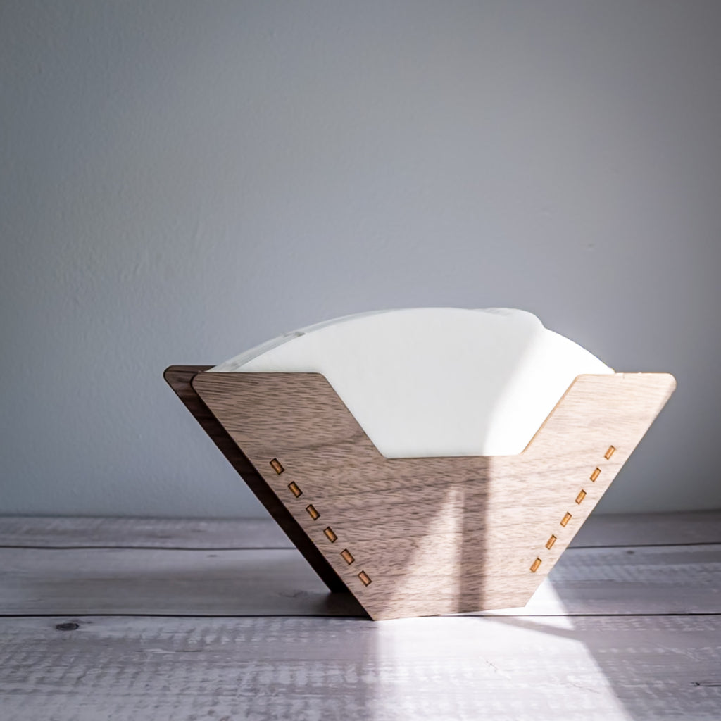 Walnut Coffee Filter Organizer - Scott Engraving #4